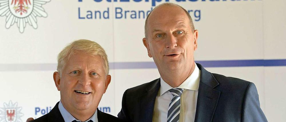 Getrennte Wege. Ministerpräsident Dietmar Woidke (rechts) und der vorübergehende Staatssekretär Arne Feuring, hier auf einem Archivfoto.
