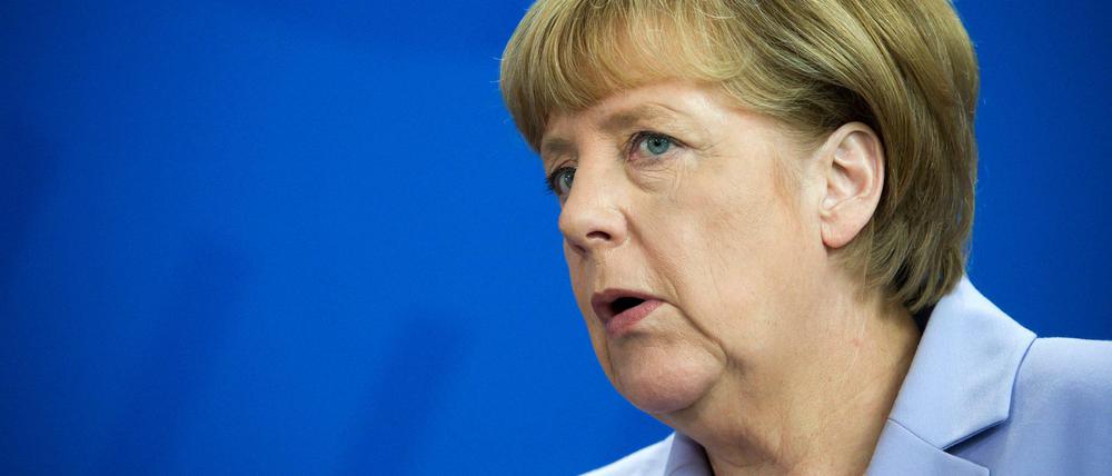 Bundeskanzlerin Angela Merkel (CDU) am 28.08.2015.