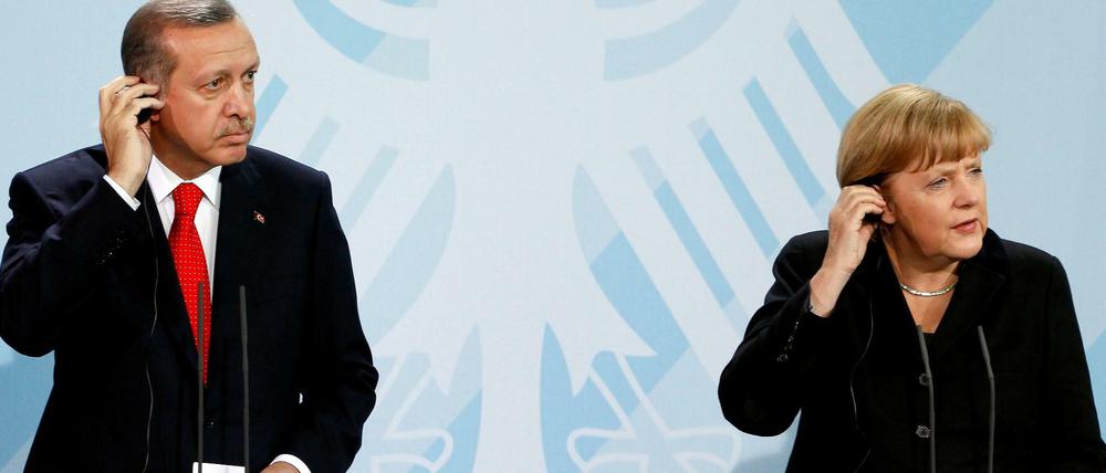 Angela Merkel und Recep Tayyip Erdogan auf einem Archivbild von 2012.