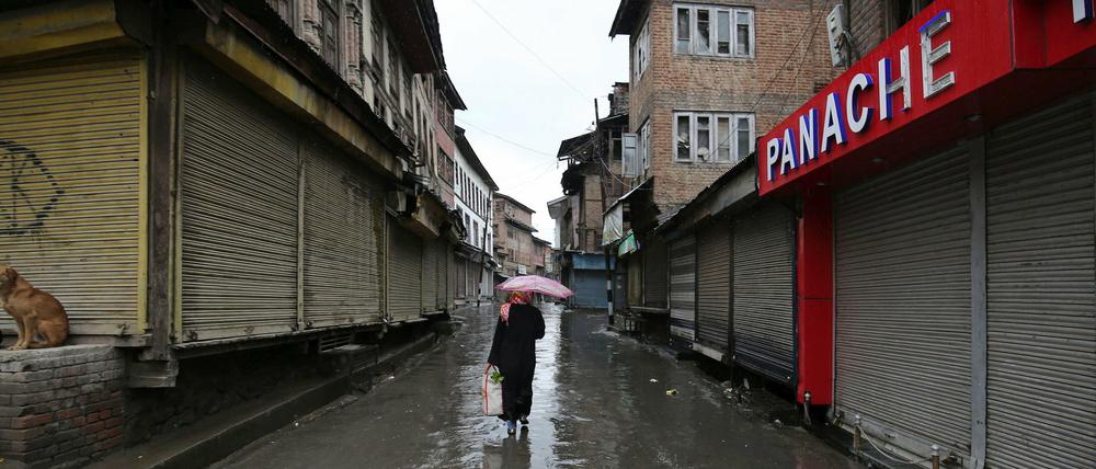 Eine Straße in Indien.