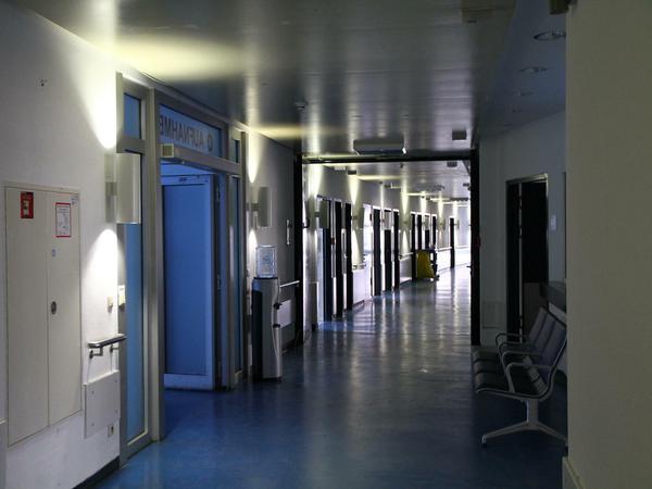 Flur eines Gebäudes in der alten Lungenklinik Heckeshorn.