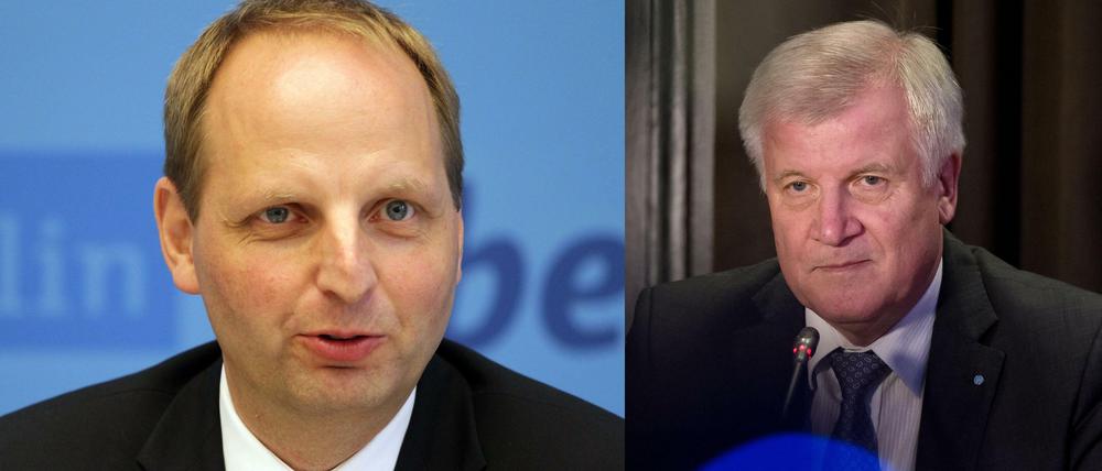 Berliner Justizsenator Thomas Heilmann (CDU, links) über die Äußerung von CSU-Chef Horst Seehofer zur "Herrschaft des Unrechts" in Deutschland: "Das ist rechtlich falsch und auch politisch nicht hilfreich."