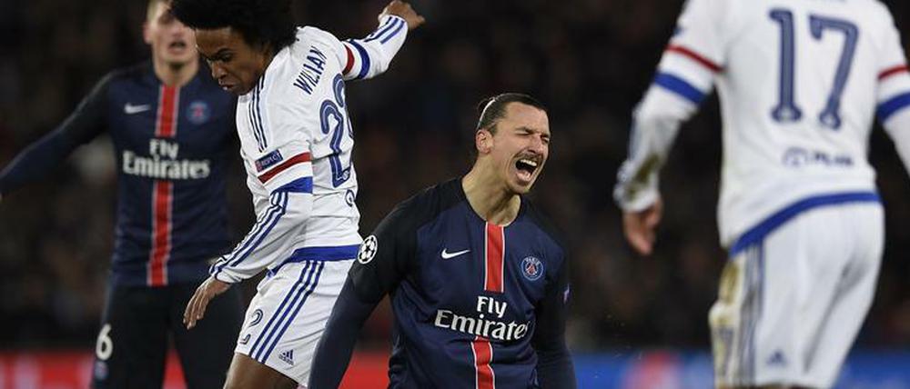 Schrei, wenn du weißt, was du gegen Chelsea getan hast. Zlatan Ibrahimovic hat auch gegen Englands Meister das Tor getroffen.