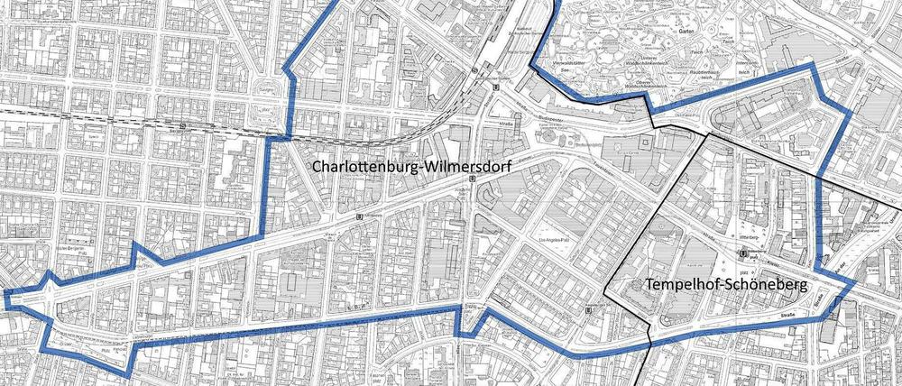 In diesem Gebiet in der westlichen Innenstadt ist die Projektförderung möglich.