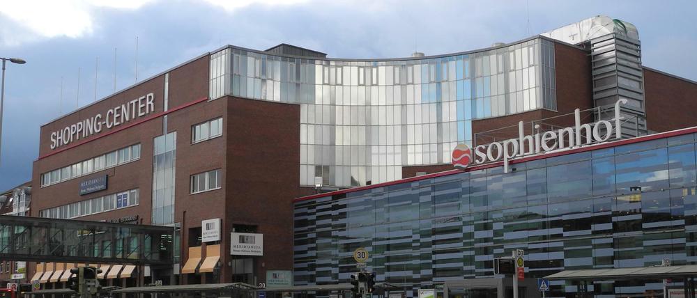 Das Einkaufszentrum "Sophienhof" in Kiel.