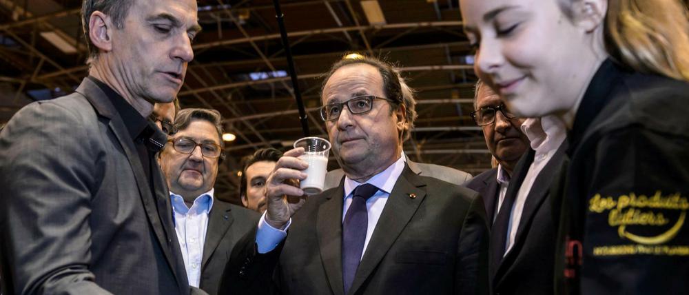 Frankreichs Präsident François Hollande am vergangenen Samstag auf der Landwirtschaftsmesse in Paris.