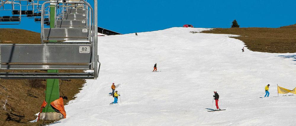 Skifahrer am Wilden Kaiser. (Archivbild).