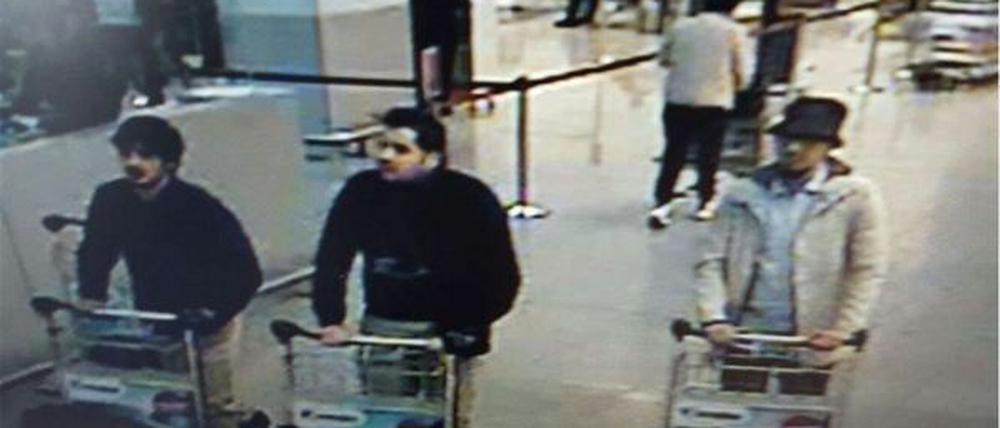 Die drei Attentäter vom Brüsseler Flughafen.