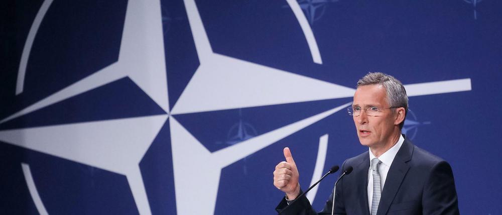 Nato-Generalsekretär Jens Stoltenberg am 9 Juli 2016 in Warschau beim Nato-Gipfel.