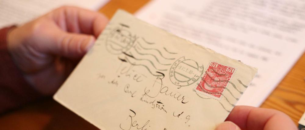 Brief von Franz Kafka an seine Verlobte Felice Bauer (hier aus dem Archiv von Reiner Stach).