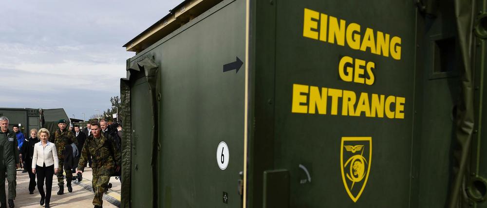 Der Eingang zum Bundeswehr-Stützpunkt in Incirlik, Türkei.