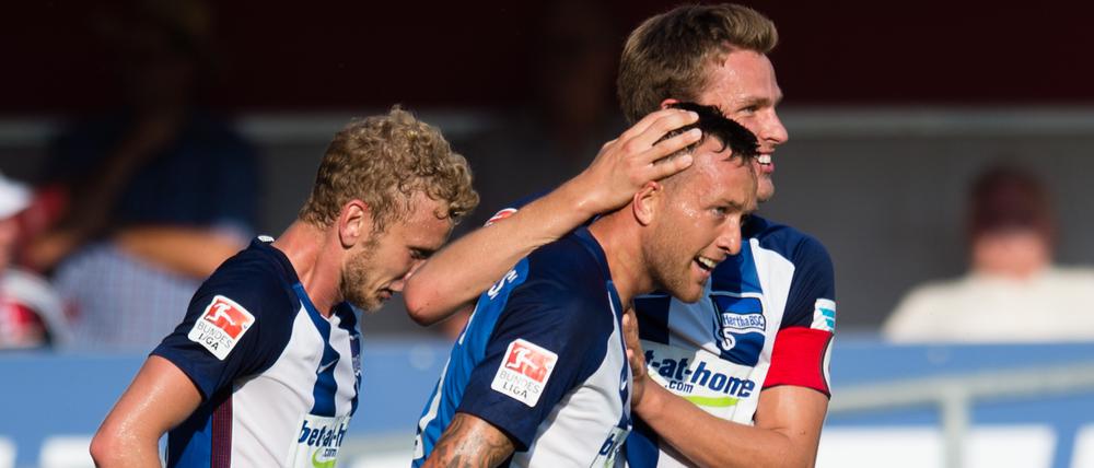 Läuft. Hertha gewinnt gegen Ingolstadt 2:0.