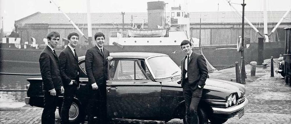 George, John, Paul und Ringo, im Herbst 1962 in Liverpool.