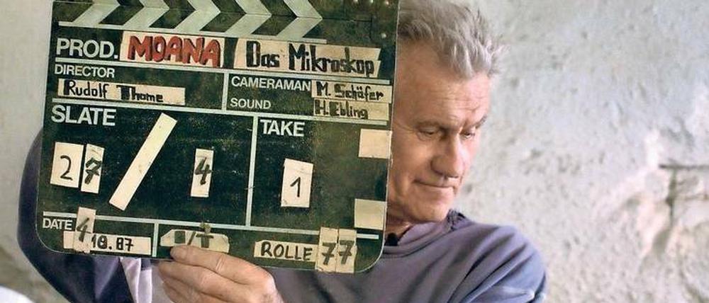 Klappe zu. Rudolf Thome, Filmregisseur.