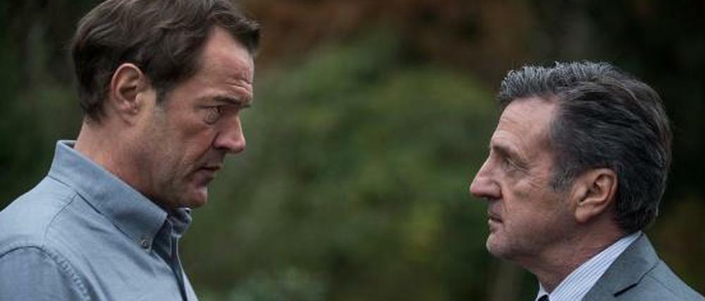 André Bamberski (Daniel Auteuil, rechts ) gegen Dieter Krombach (Sebastian Koch).
