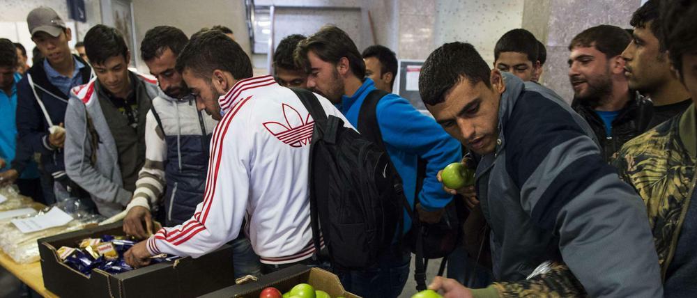 Flüchtlinge in Berlin.