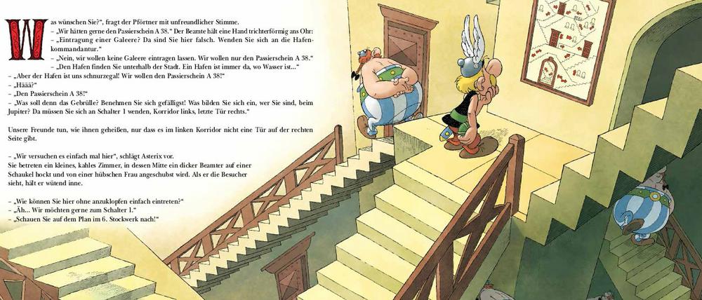 Alte Bilder, neu vermarktet: Eine Doppelseite aus "Asterix erobert Rom" .