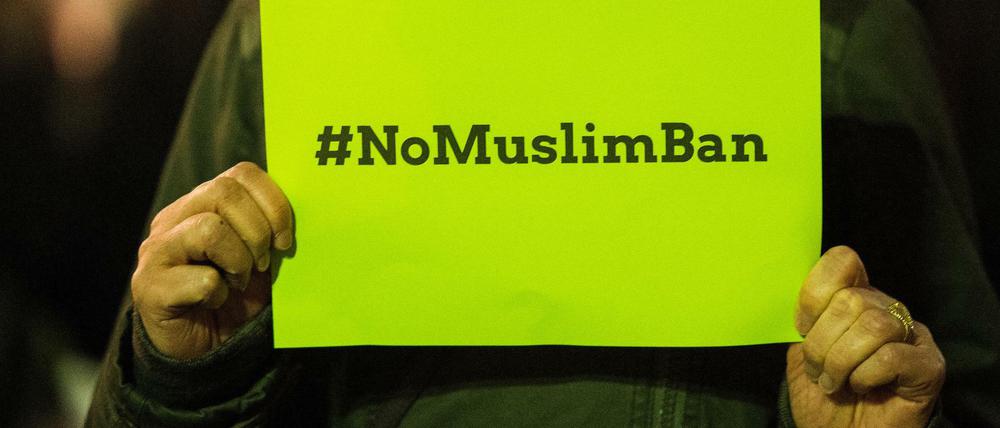 Nach dem von Donald Trump verhängten Einreiseverbot gegen Muslime gab es weltweit Proteste.