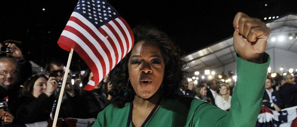 Wird sie die Nummer 1 in den USA? Hier jubelt sie beim Wahlsieg von Barack Obama 2008.