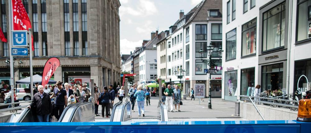 In der Altstadt von Düsseldorf.