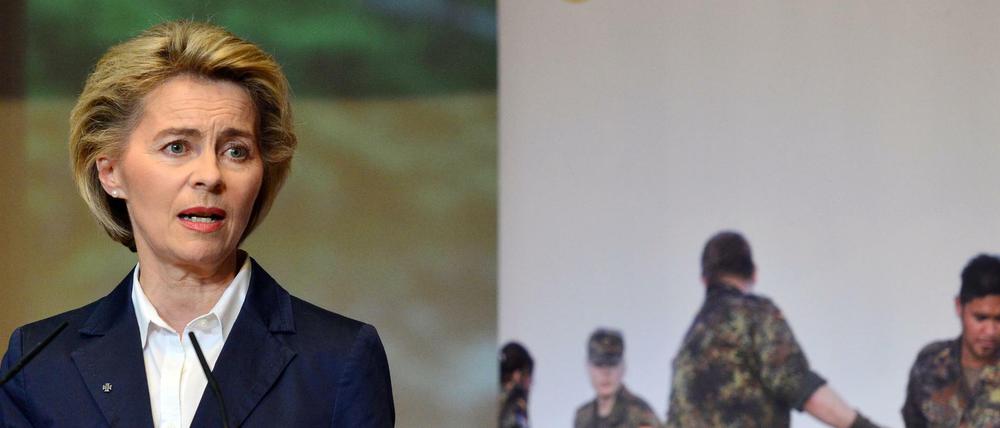 Ursula von der Leyen (CDU) trat beim Parlamentarischen Abend des Reservistenverbandes auf.