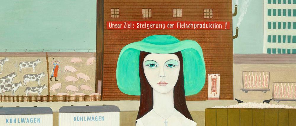 Fleischeslust in der DDR: "Unser Ziel" von Josef Nowinka, 1975.