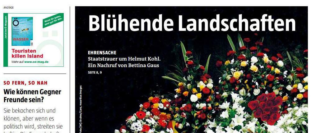 Die Titelseite der "taz"-Ausgabe vom 17. Juni erntete heftige Kritik.