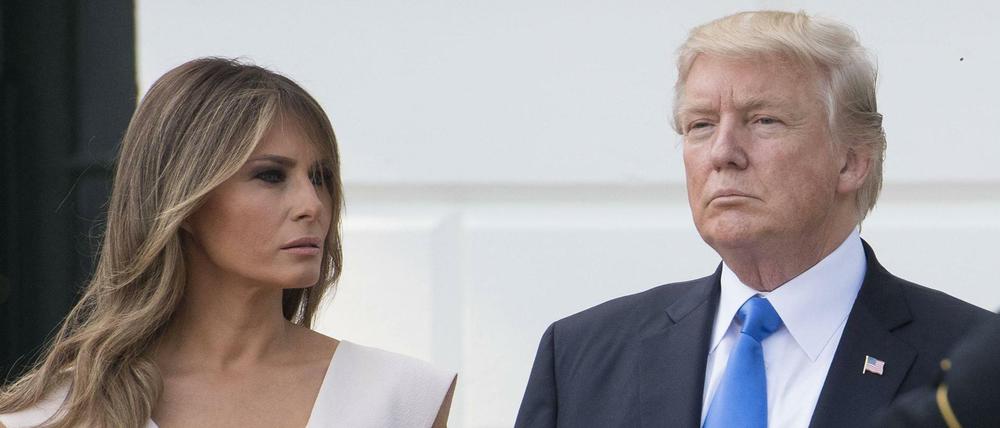 US-Präsident Donald Trump mit seiner Frau Malania.