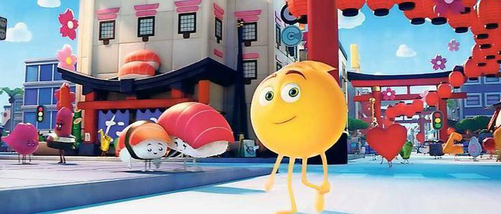 Emoji Gene ist anders als seine Kollegen, denn er hat mehr als einen Gesichtsausdruck drauf.