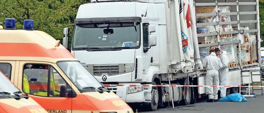 Der Lkw, mit dem in der vergangenen Woche 51 Menschen illegal nach Deutschland gebracht wurden, war auf der A 12 unterwegs.