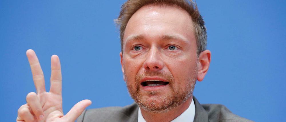 Erstens, zweitens, drittens: FDP-Chef Christian Lindner fühlt sich offenbar in allen Sachthemen weitgehend sattelfest.