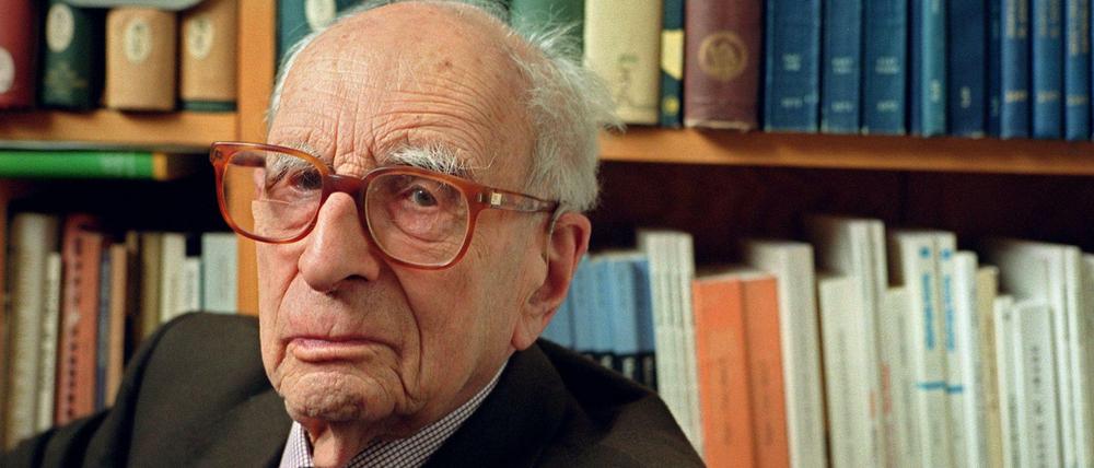 Claude Lévi-Strauss 2001 am Collège de France in Paris.