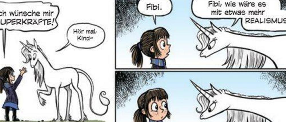 Himmlische Nüstern: Ein Strip aus der besprochenen Reihe (für Komplettansicht aufs Plus-Symbol klicken).