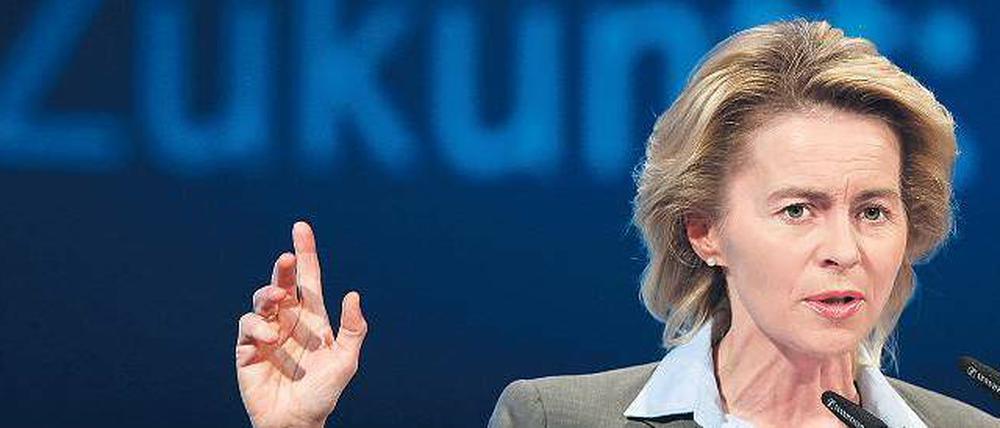 Neu rechnen. Bundesarbeitsministerin Ursula von der Leyen (CDU).
