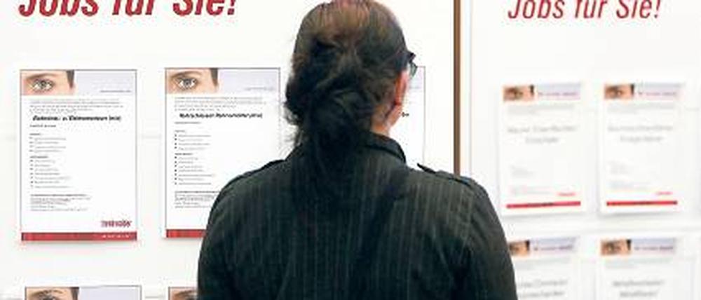 Besser als arbeitslos. Wer auf Stellensuche ist, kann in der Regel nur gewinnen. Foto: dpa
