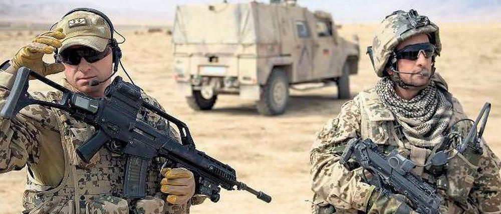 Beispiel Bundeswehreinsätze: Ob wie hier am Hindukusch oder vielleicht demnächst in Mali – viele vermissen eine Debatte über Deutschlands Interessen bei solchen Missionen.