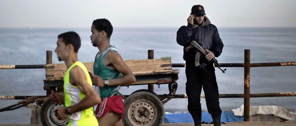 (K)ein Rennen ohne Frauen: Der für den 10. April angekündigte Gaza-Marathon ist abgesagt.
