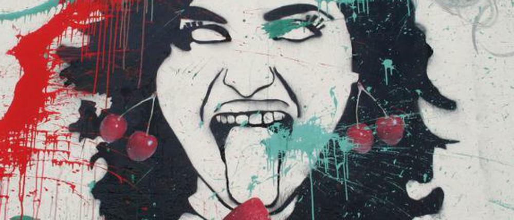 Zeichen an der Wand: Ein Graffito der Künstlerinnengruppe Women on Walls.