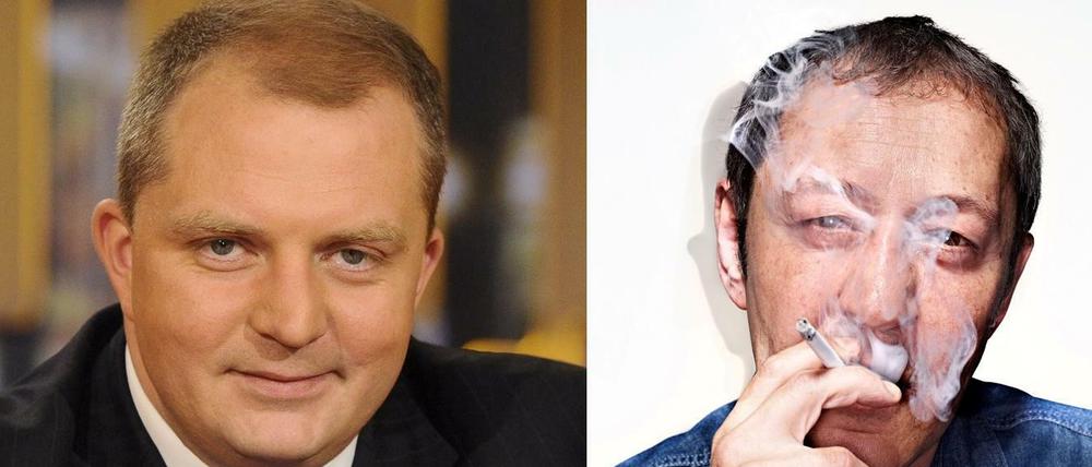 Mehr laut als leise. Jörg Thadeusz (links) sprach und stritt mit Akif Pirincci im Radio-Eins-Gespräch. Pirincci hat es mit seinem Schmähbuch "Deutschland von Sinnen" in die Bestsellerlisten geschafft.