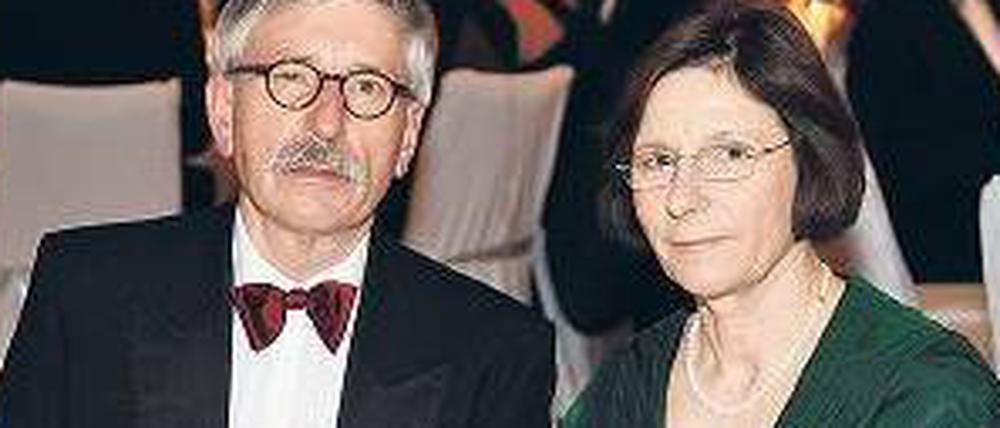 Streitbares Paar. Thilo und Ursula Sarrazin am Sonnabend beim VBKI-Ball im Hotel Interconti.