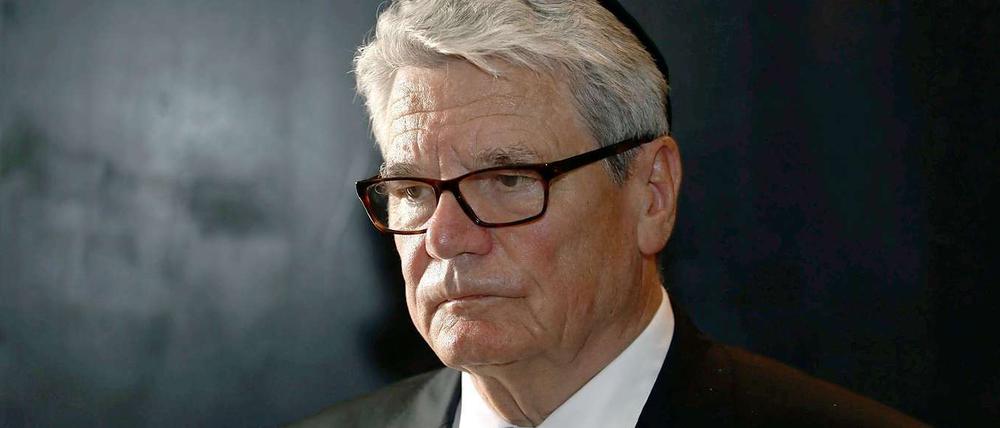 Bundespräsident bei seinem Staatsbesuch in Israel.