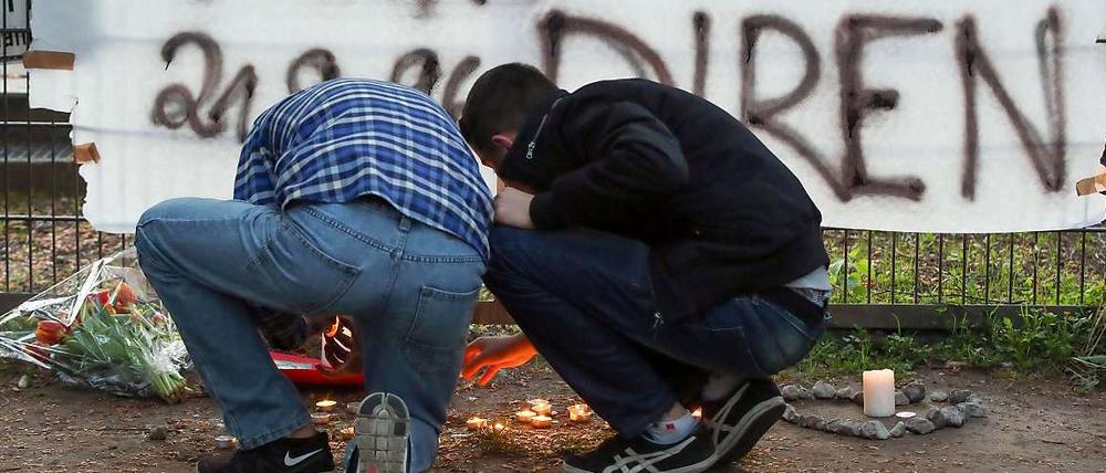 Gedenken an Diren in Hamburg.