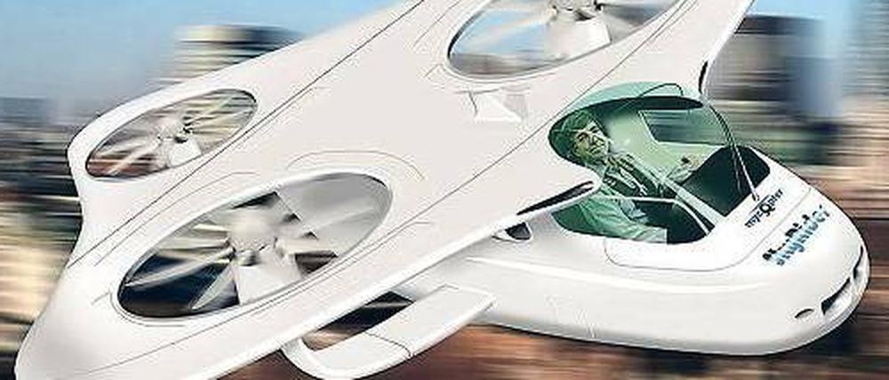 Schickes Modell. So stellen sich Forscher des Deutschen Zentrums für Luft- und Raumfahrt fliegende Autos der Zukunft vor.