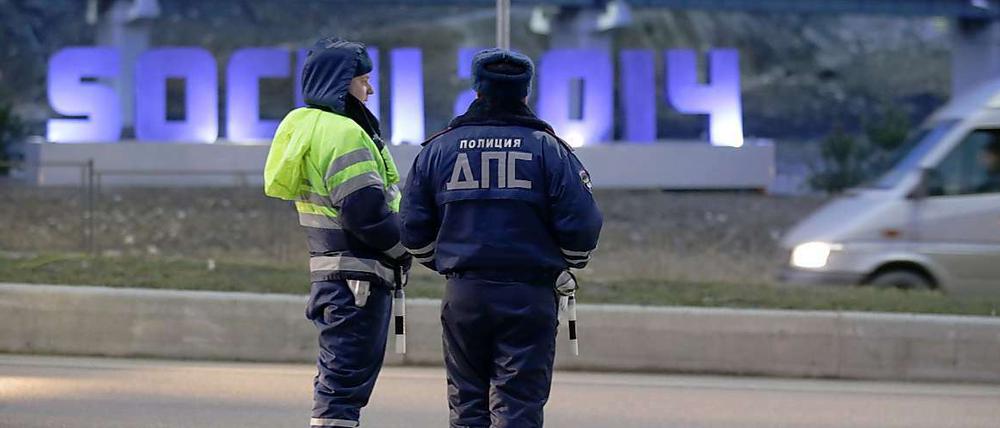 Polizeistreife in Sotschi