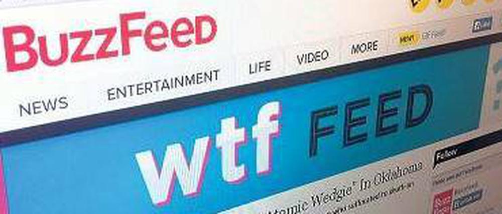 WTF? „BuzzFeed“ präsentiert seine Meldungen in albernen Kategorien. Das Ressort „Wtf“ („What the fuck“) steht dabei für Kuriositäten - Millionen Menschen klicken drauf.
