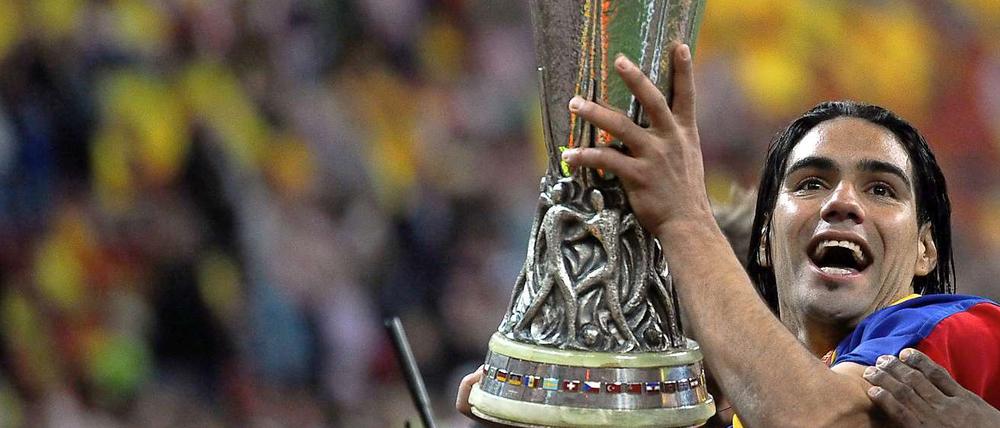 Im vergangenen Jahr gewann Atletico Madrid mit Stürmer Falcao die Europa League.