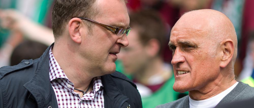 Zwei durch dick und dünn. Jörg Schmatdke (links) und Martin Kind (rechts).