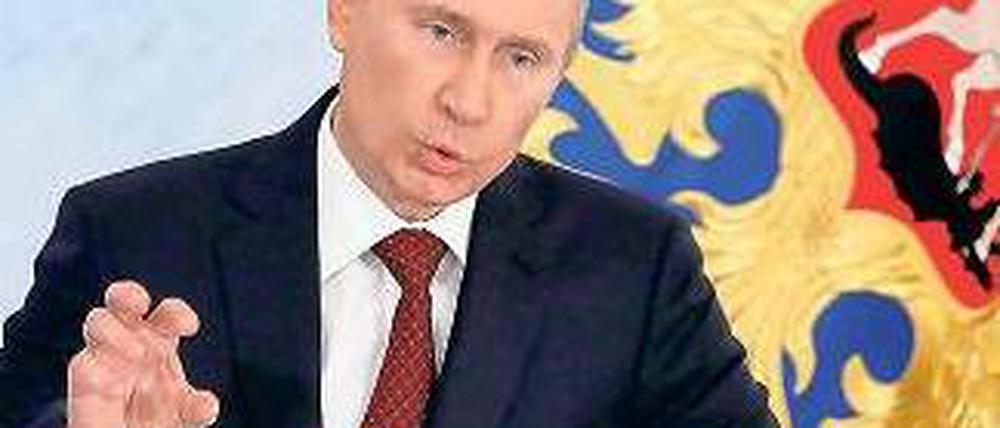 Wladimir Putin hielt die erste programmatische Rede seit dem Amtsantritt. Foto: dpa