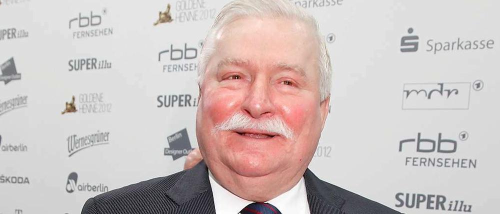 Fröhlich: Lech Walesa wurde mit der "Goldenen Henne" geehrt.