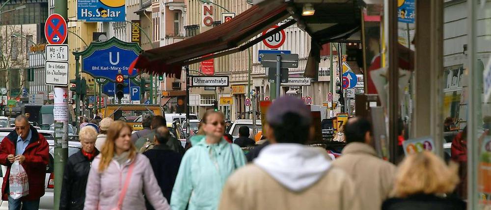 Die Karl-Marx-Straße in Neukölln.